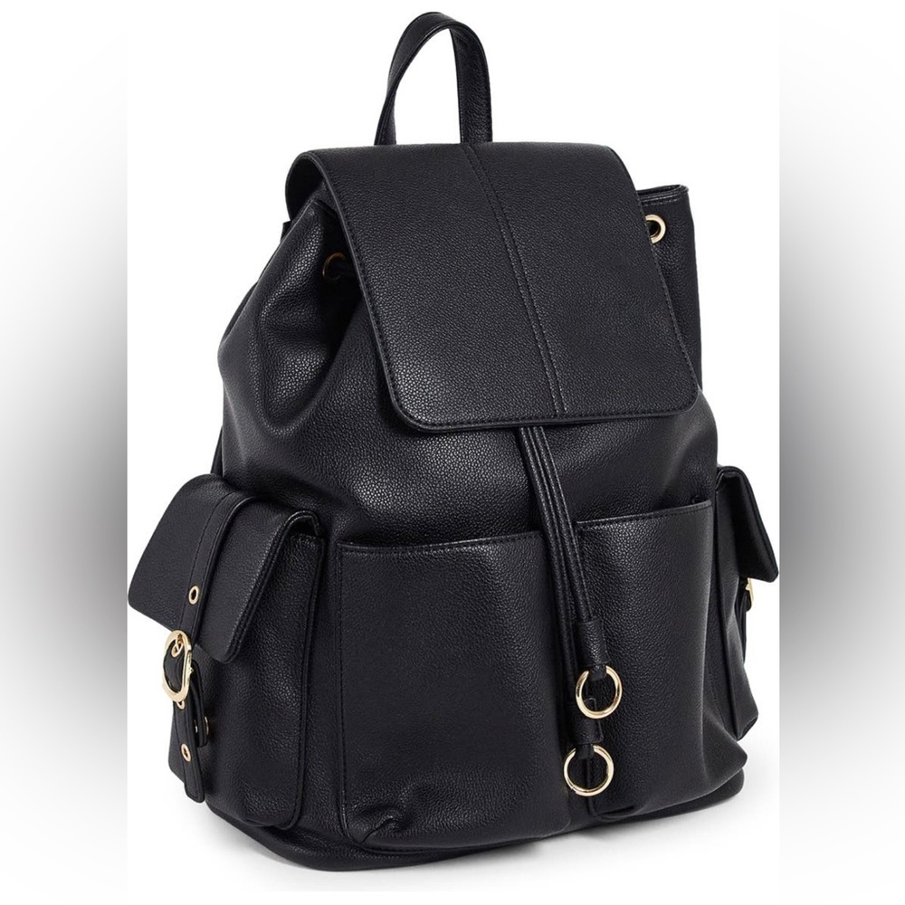 Topshop - Bella Faux - Leather Backpack